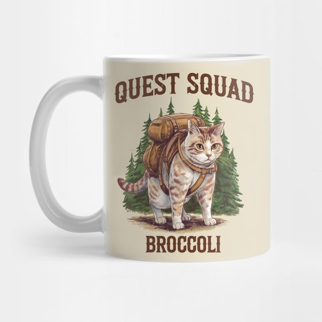Quest Fantasy Squad Broccoli Funny Cat by ArtistTee ⭐⭐⭐⭐⭐